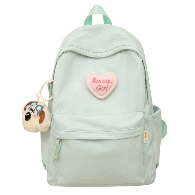 Nylon / Plaid Backpack Brooch Set