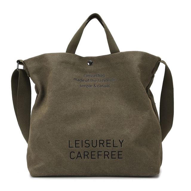 Lettering Bag Tote Canvas