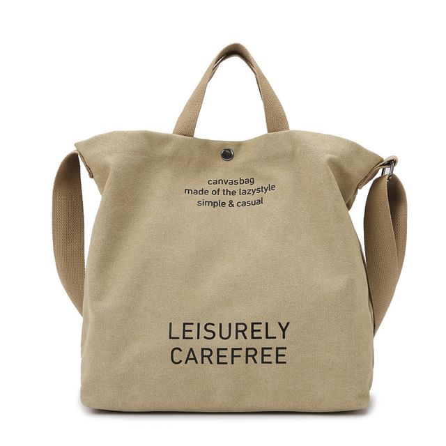Lettering Bag Tote Canvas