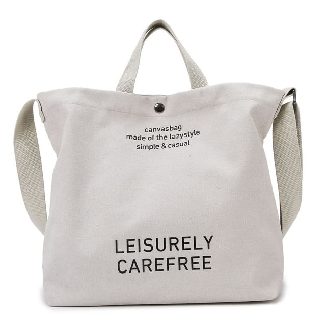 Lettering Bag Tote Canvas