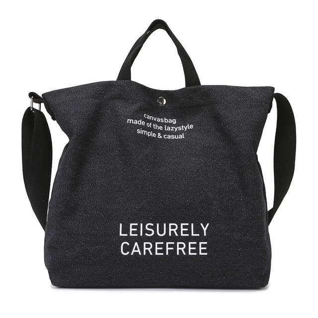 Lettering Bag Tote Canvas
