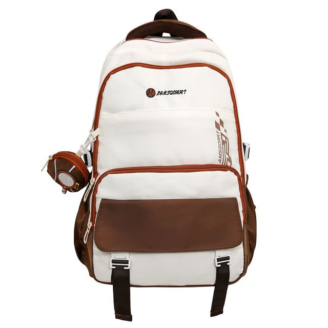 Backpack Buckled Nylon + Set: Coin Lettering Purse