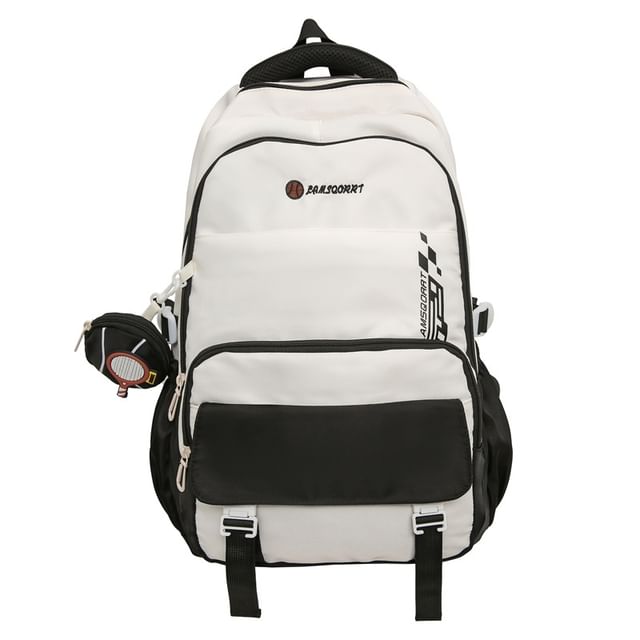 Backpack Buckled Nylon + Set: Coin Lettering Purse