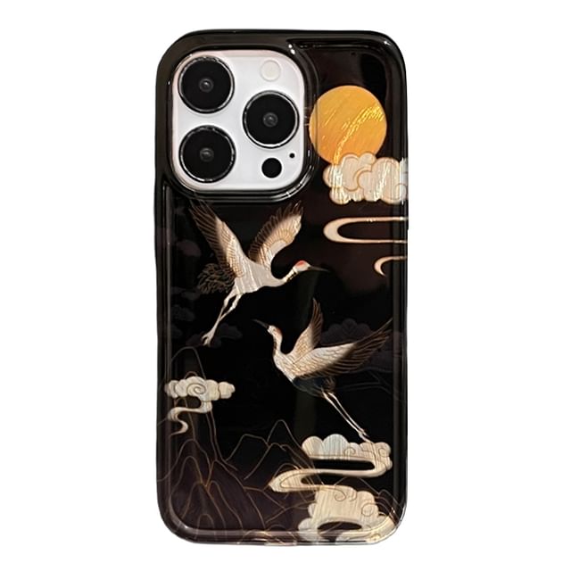 Tassel / Set Phone Case Crane Charm