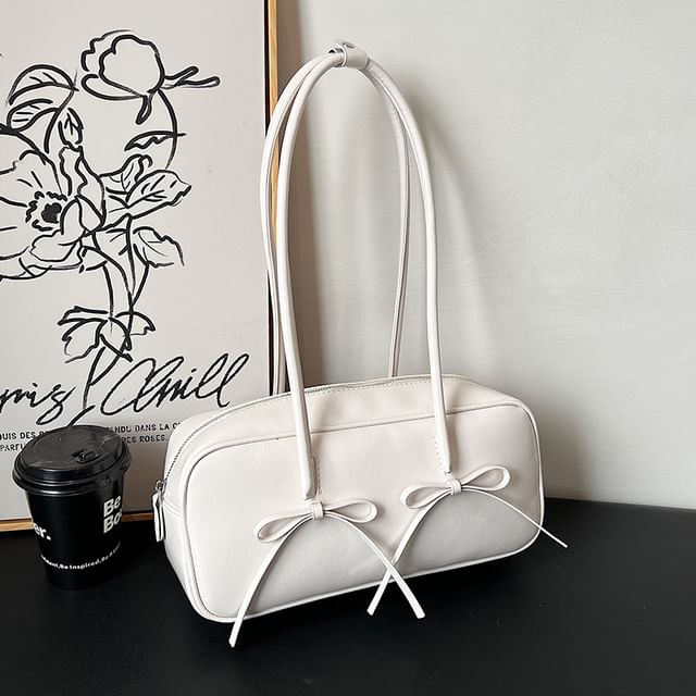 Bag Bow Leather Shoulder Faux