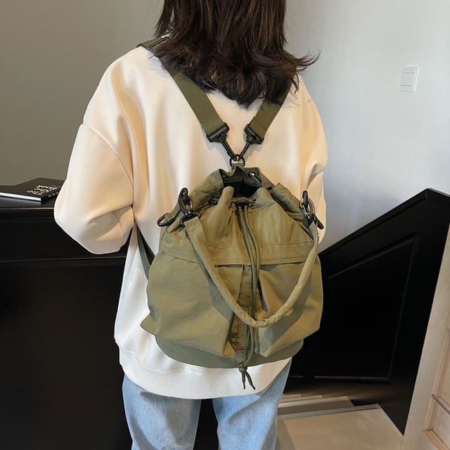 Backpack Drawstring Multi-Pocket
