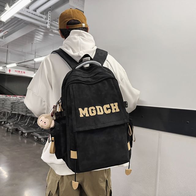 Charm Tie Dye / Applique Nylon Lettering Set Backpack Bag Laptop