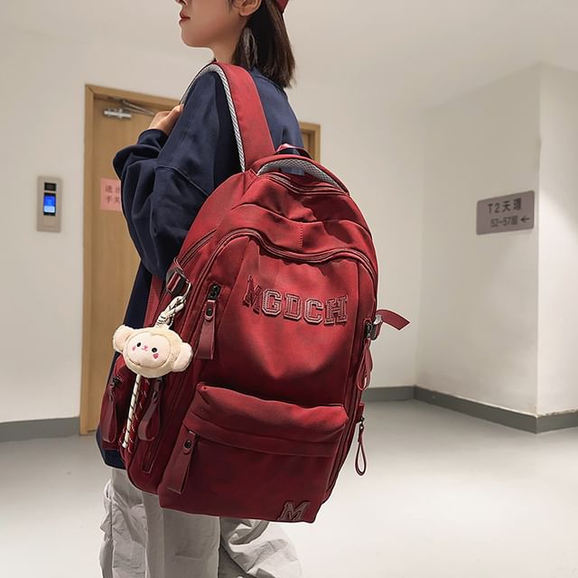 Applique Set Charm Nylon Laptop / Backpack Dye Tie Lettering Bag