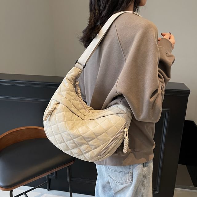 Plain Crossbody Bag Quilted