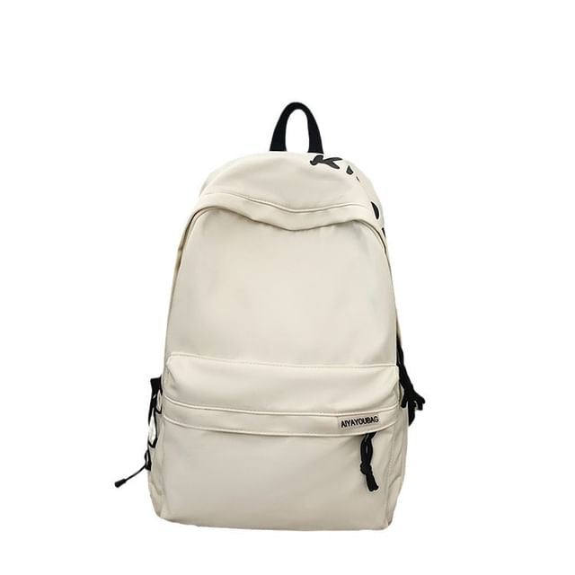 / Bag Laptop Print Set Lettering Nylon Backpack Charm