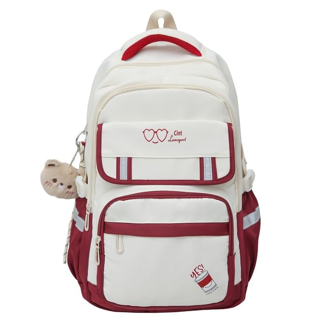 Set Laptop Nylon Cartoon Charm / Backpack Print Bag