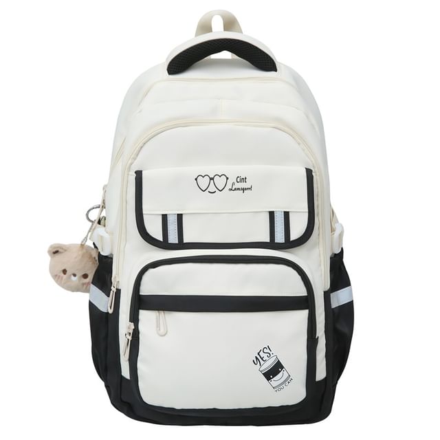 Set Laptop Nylon Cartoon Charm / Backpack Print Bag