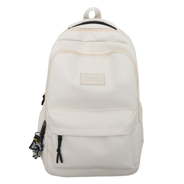 Set Backpack Bag Plain Charm / Applique Laptop