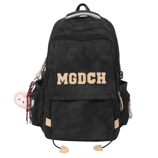 Charm Tie Dye / Applique Nylon Lettering Set Backpack Bag Laptop