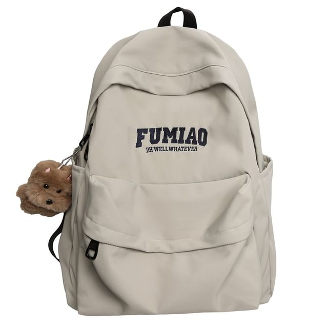 Set Laptop / Bag Nylon Embroidered Lettering Backpack Charm