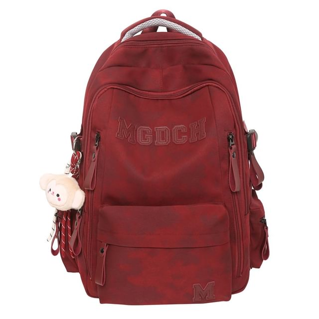 Applique Set Charm Nylon Laptop / Backpack Dye Tie Lettering Bag