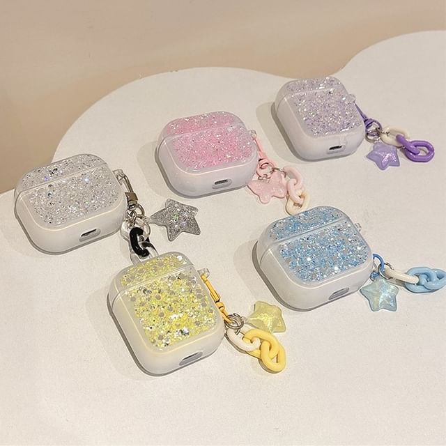with (Various Designs) / Case Skin Earphone Pro Sequined Charm AirPods