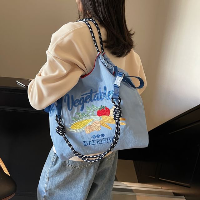 Vegetable Tote Embroidered Bag