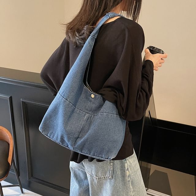 Shoulder Bag Denim Washed