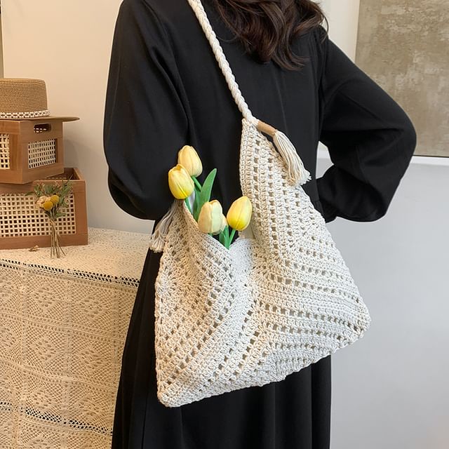 Bag Tote Lace Crochet