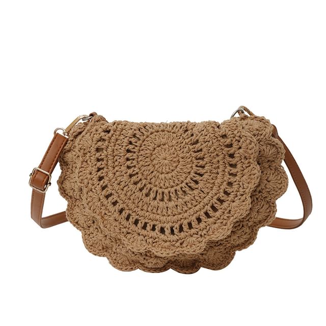Lace Flap Bag Crochet Crossbody