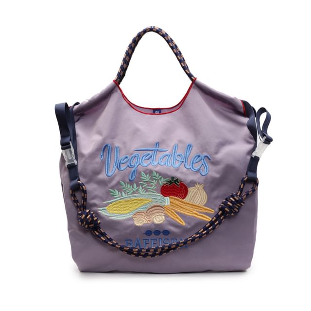 Vegetable Tote Embroidered Bag