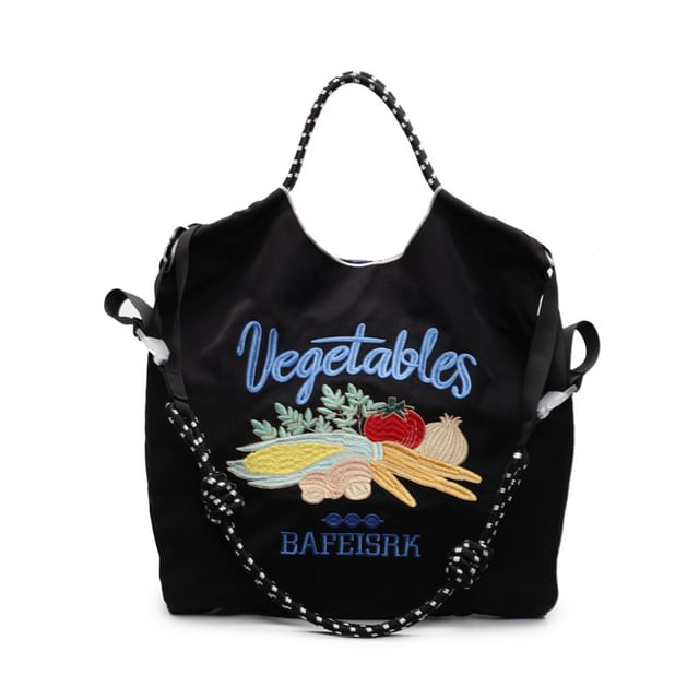 Vegetable Tote Embroidered Bag