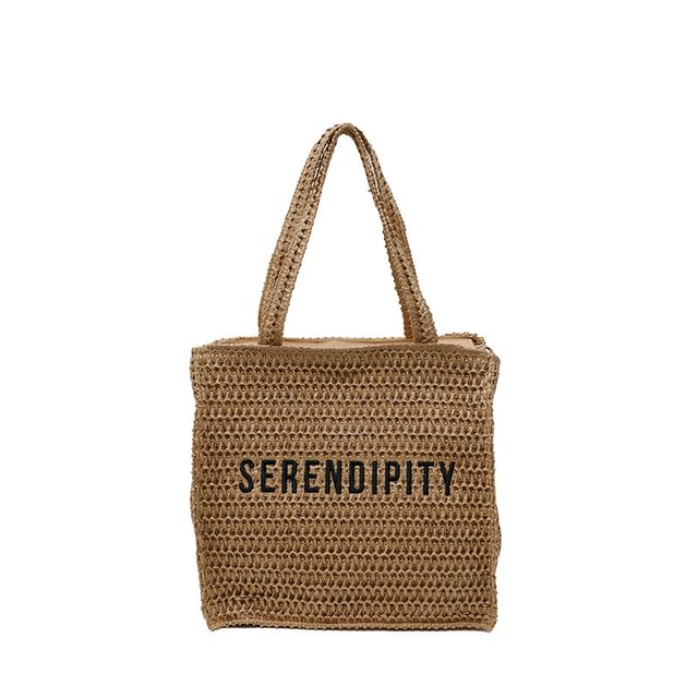 Bag Lettering Tote Woven