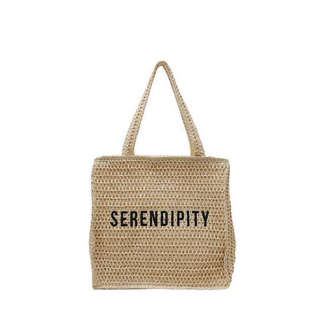 Bag Lettering Tote Woven