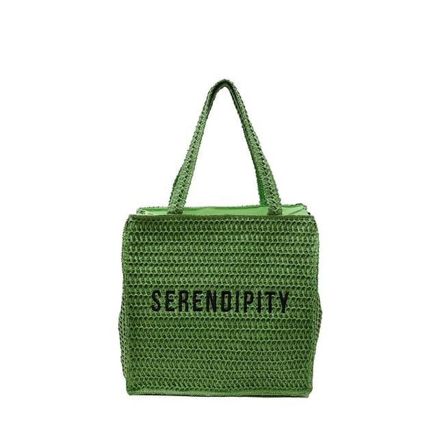 Bag Lettering Tote Woven