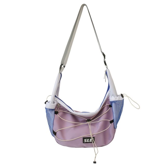 Bag Crossbody Lettering Logo Drawstring