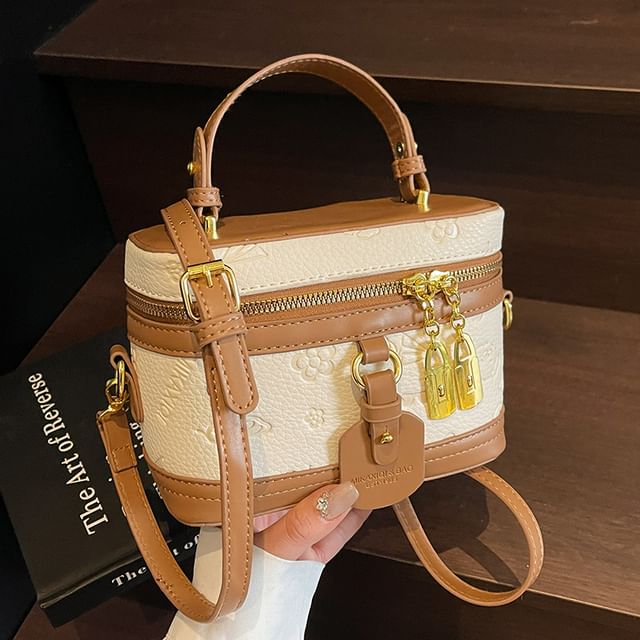 Faux Cartoon Print Bag Crossbody Leather