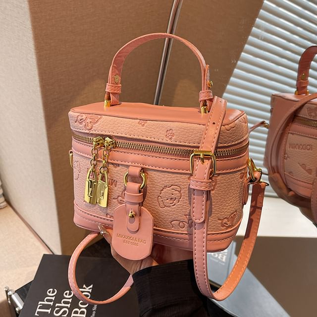 Faux Cartoon Print Bag Crossbody Leather