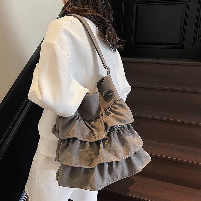Tote Plain Ruffle Bag