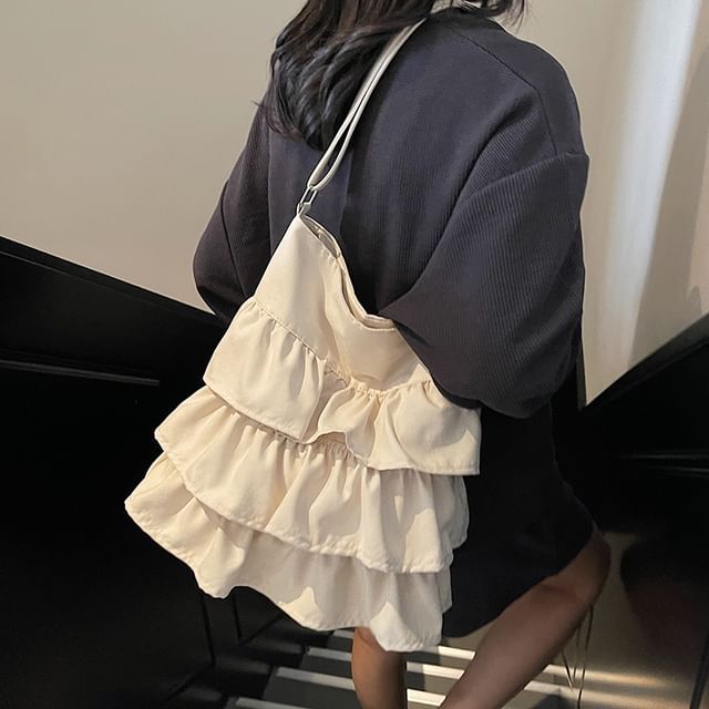 Tote Plain Ruffle Bag
