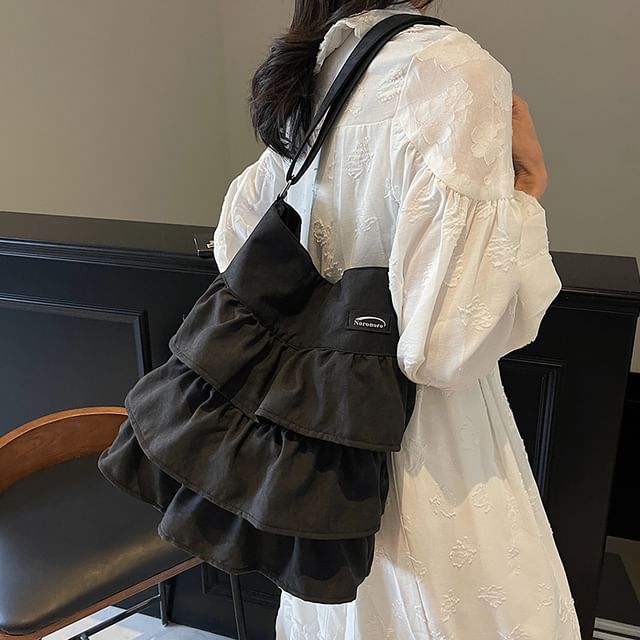 Tote Plain Ruffle Bag
