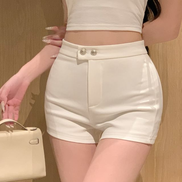 Hot High Pants Waist Plain