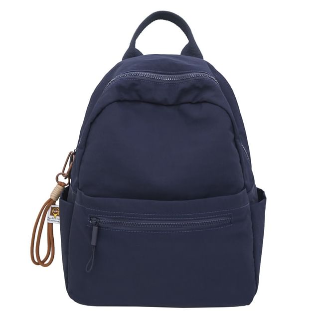 Backpack + Charm Bag Set: Nylon Laptop Plain