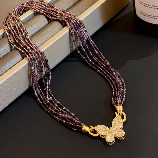 (Various / Gemstone Faux Designs) Alloy Necklace