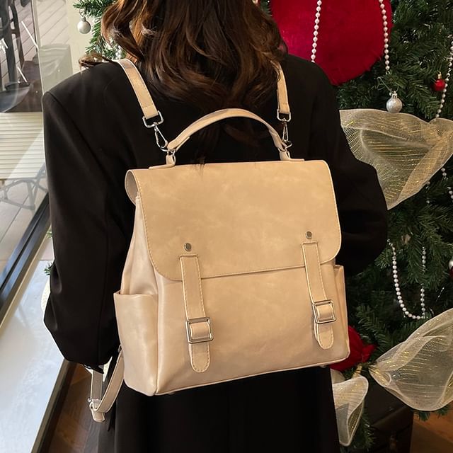 Leather Backpack Satchel Faux