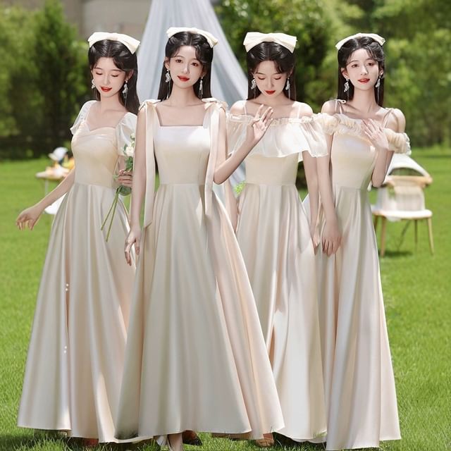 (Various Gown Evening Designs) Bridesmaid Plain
