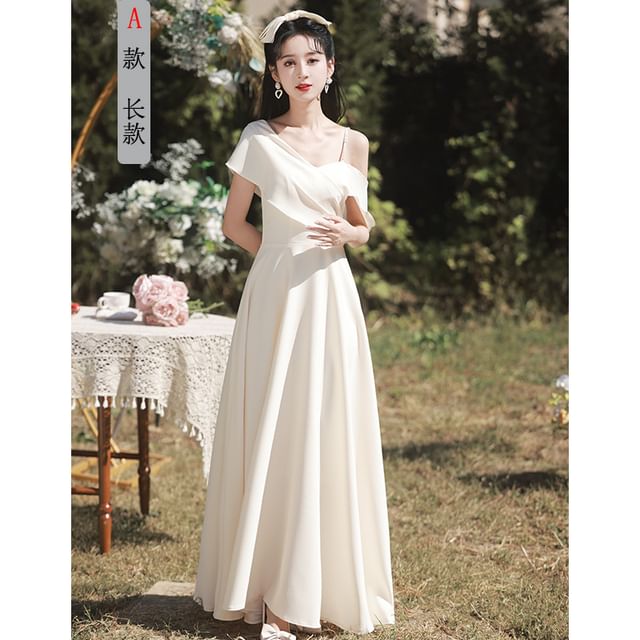 (Various Plain Designs) Gown Evening Bridesmaid