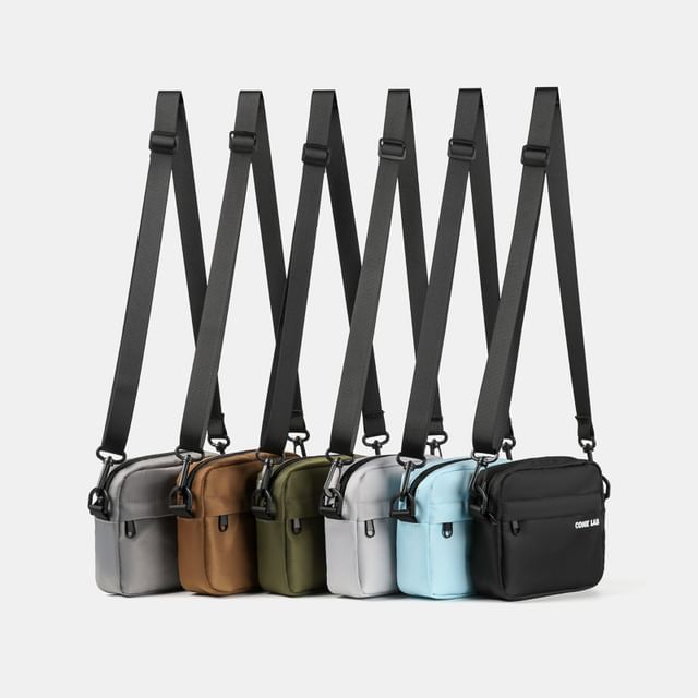 Nylon Crossbody Lettering Bag Print