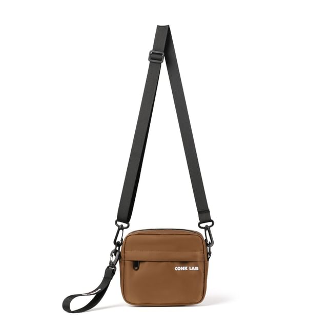 Nylon Crossbody Lettering Bag Print