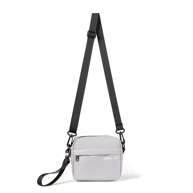 Nylon Crossbody Lettering Bag Print