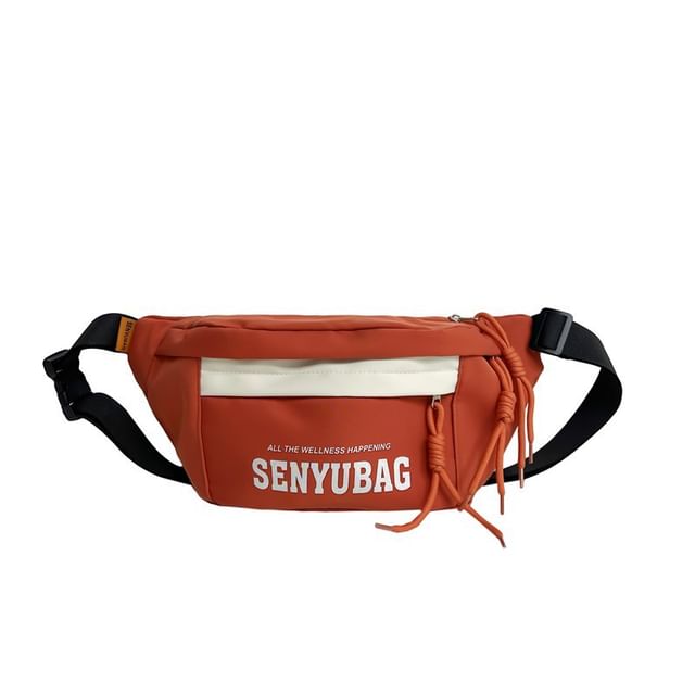 Belt Print Nylon Bag Lettering