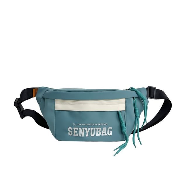 Belt Print Nylon Bag Lettering