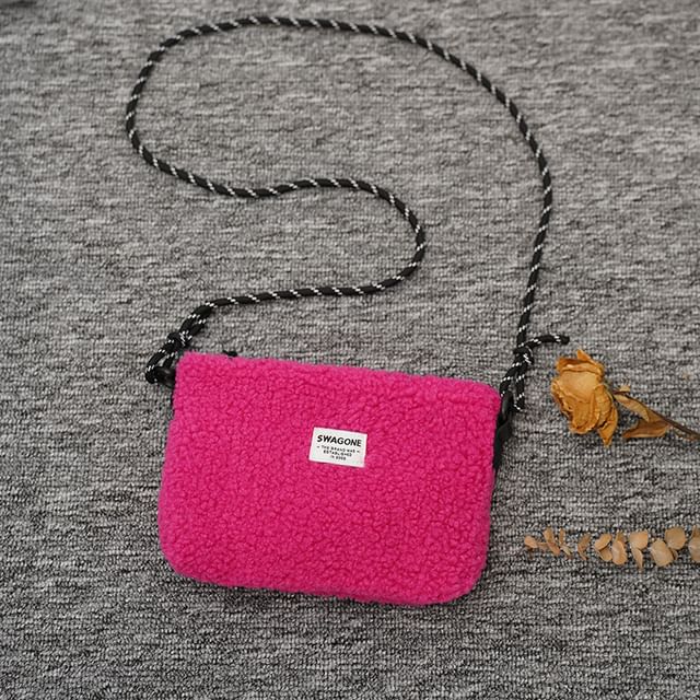 Bag Fleece Applique Crossbody