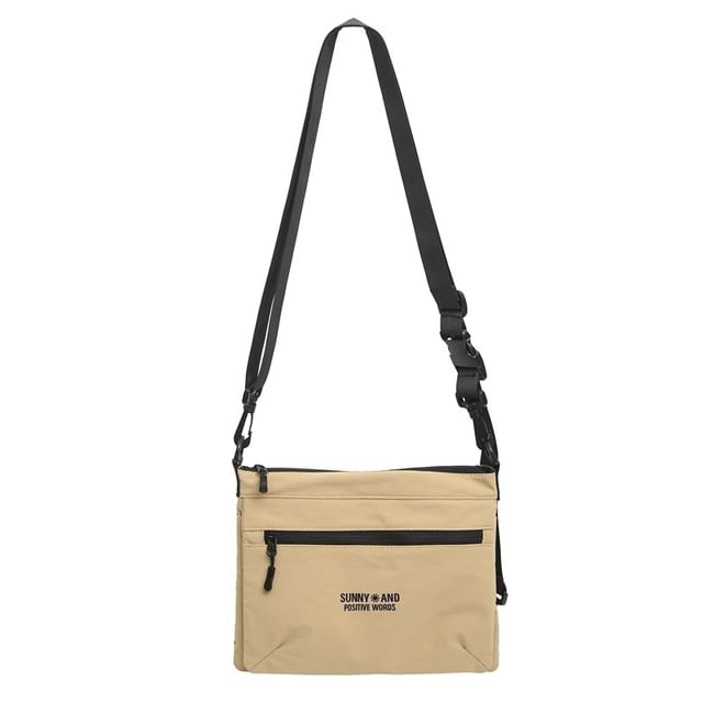 Nylon Bag Crossbody Print Lettering