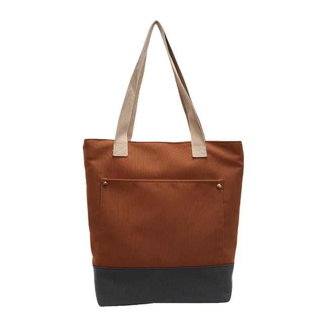 Canvas Bag Two Tone Tote
